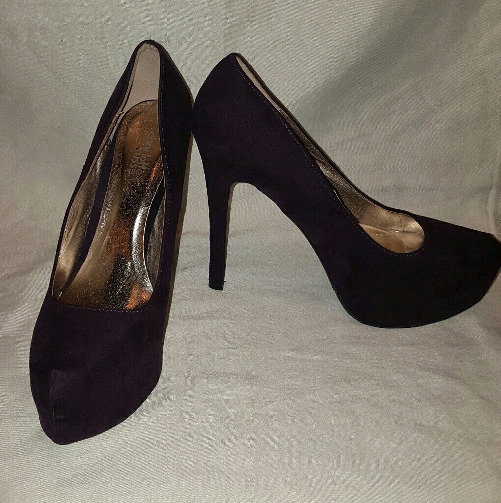 -NEW Purple Charlotte Russe size 9 pumps